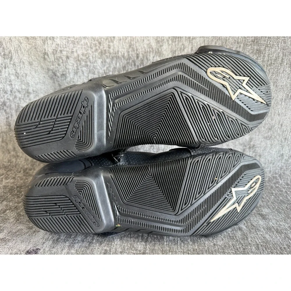 Alpinestars SMX-1 R Vented Motorcycle Boots Black Mens Size US 9 EUR 43